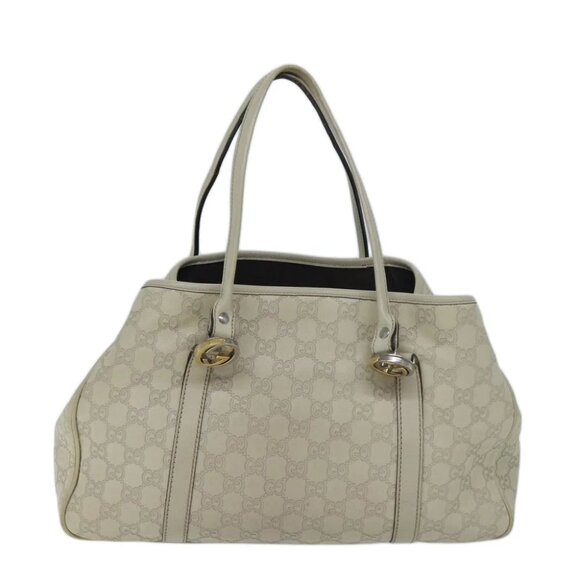 GUCCI GG Canvas Guccissima GG Twins Tote Bag White - Picture 1 of 14